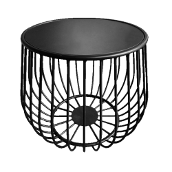 Eclipse Black Wire Coffee Table