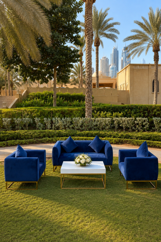 luxury sofas on rental in Dubai, Abu Dhabi, UAE