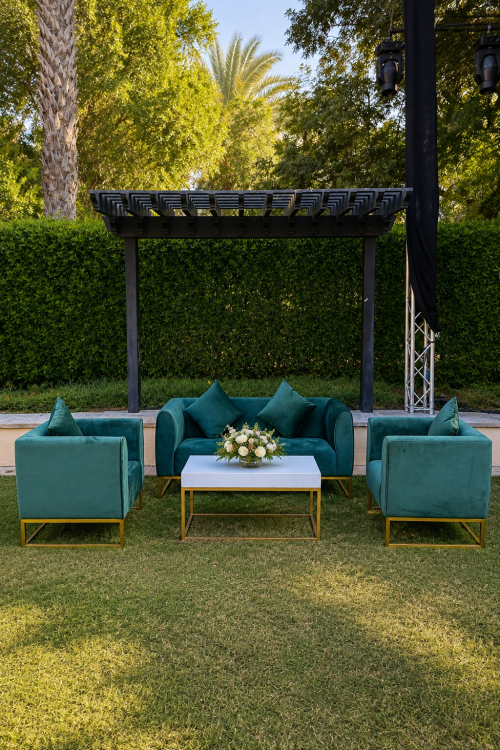 VIP sofas on rental in Dubai, Abu Dhabi, UAE