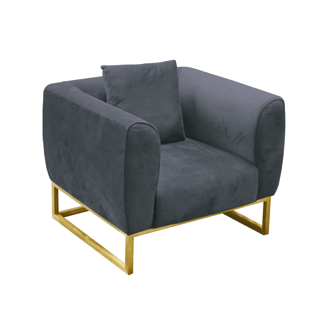 Gray Velvet Sofa rental for events in Dubai, Abu Dhabi, UAE.