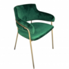 green velvet chair, dining chair