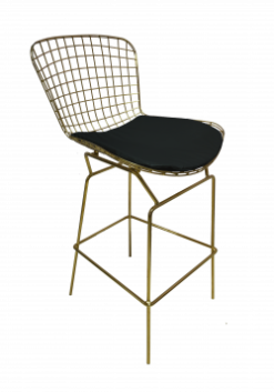 Gold High Chair, gold stool, gold bar stool, bar stool