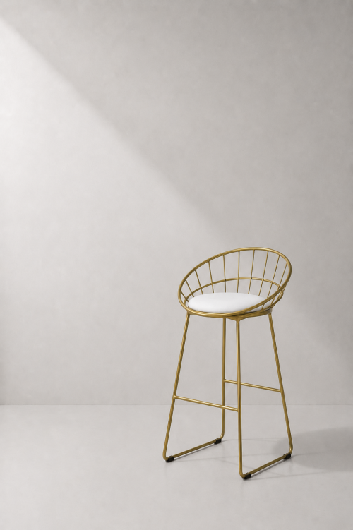 Florence Gold Barstool - Image 2