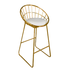 Gold VIP Bar Stool, wire bar stool, Gold High Chair, Gold Bar Stool