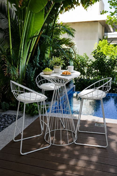 Fontana White Wire Cocktail Table - Image 4