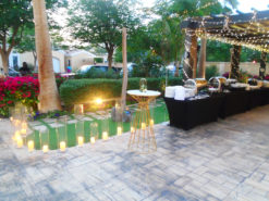 Gold Cocktail Table, Gold High Table