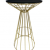 gold cocktail table, gold high table