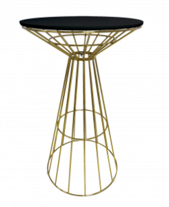 gold cocktail table, gold high table