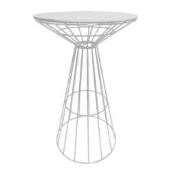 Fontana White Wire Cocktail Table