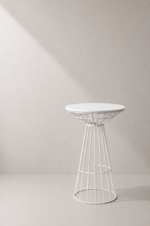 Fontana White Wire Cocktail Table - Image 2