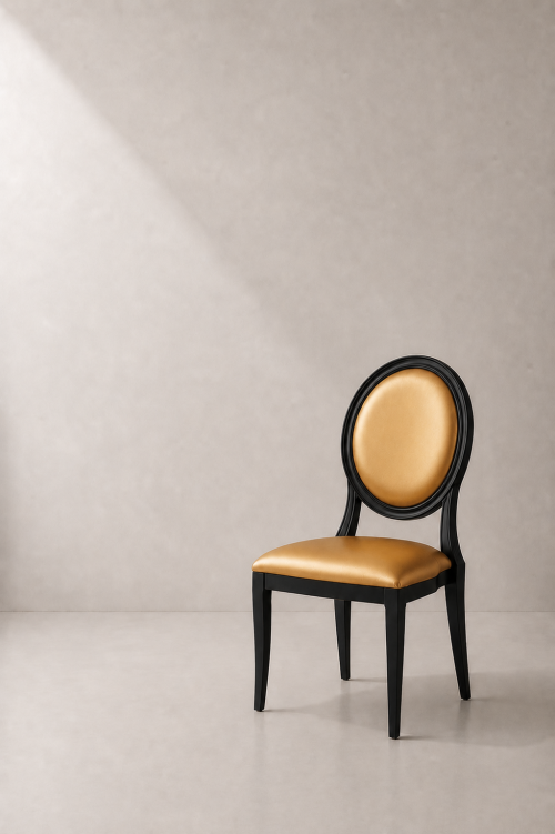 Gold Midnight Dior Dining Chair - Image 2
