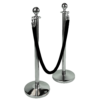silver pole, silver extension pole, silver queue pole
