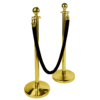 gold pole, gold extension pole, gold stanchion pole