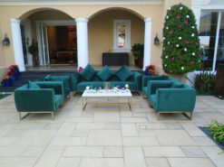Velvet Sofa, Green Velvet Sofa, Rectangular Coffee Table