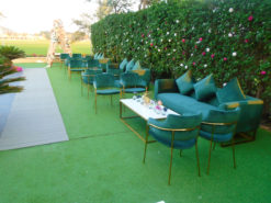 Green 3 Seater Sofa, Green Dining Chair, Velvet 3 Seater Sofa, Velvet Dining Chair, Marble Coffee Table, Rectangular Coffee Table