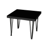 Black Hairpin Side Table