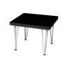 Black Hairpin End Table
