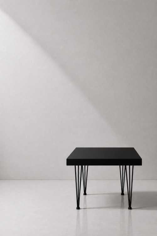 Hairpin Dice Black Coffee Table - Image 2