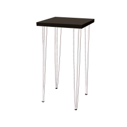 Hairpin Dice Black High Table, White Legs