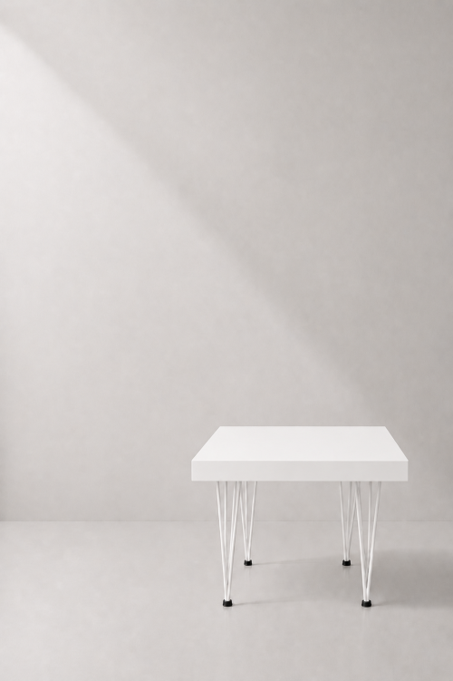 Hairpin Dice White Coffee Table - Image 2