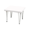 White Hairpin Side Table