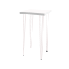 Hairpin White Standing Table