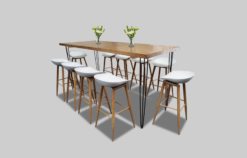 White Bar Chair, White Bar Stool, White High Chair, Wooden Type Bar Stool