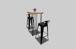 Wooden Cocktail Table, Wooden High Table, Rustic Cocktail Table