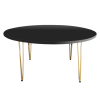 Black Wooden Dining Table, Round Black Dining Table