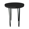 Black Hairpin Cafe Table, Black Hairpin Dining Table