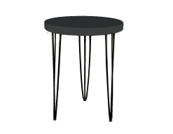 Black Hairpin Cafe Table