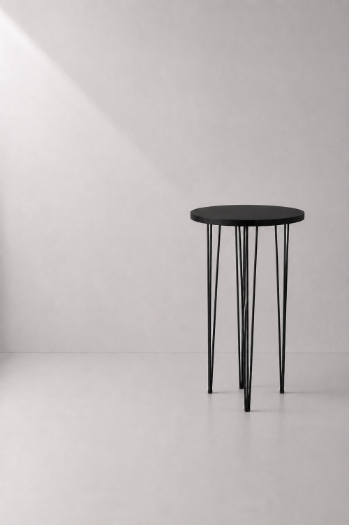 Hairpin Pearl Black High Table - Image 2