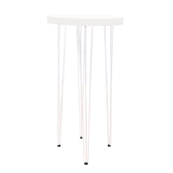 Hairpin Pearl White High Table
