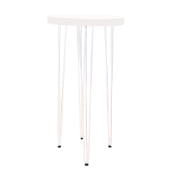 Hairpin Pearl White High Table