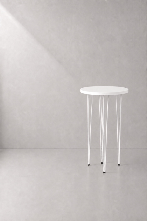 Hairpin Pearl White High Table - Image 2