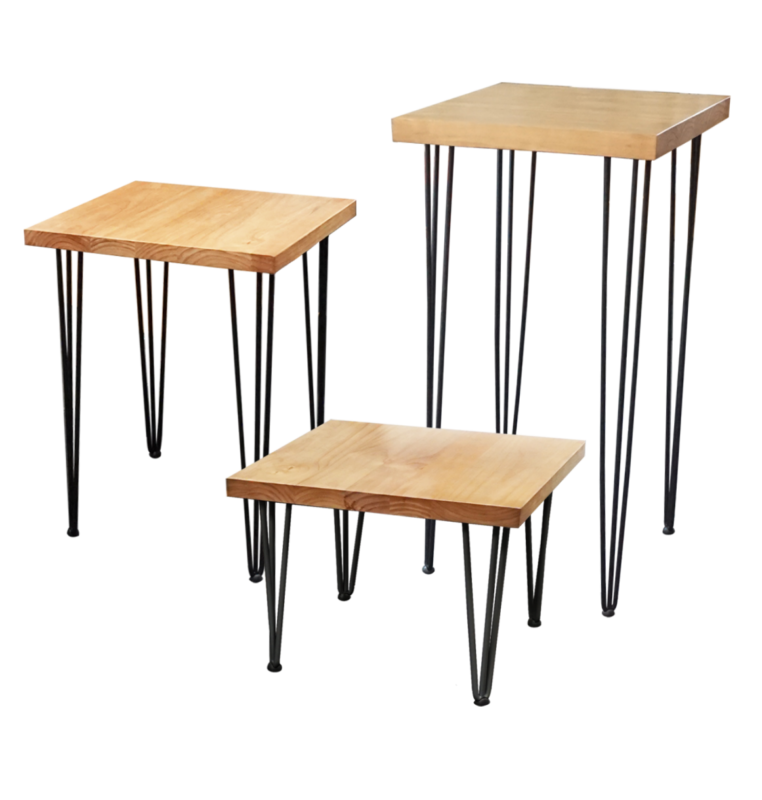 Rustic Hairpin Table Set