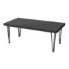 Rectangular Coffee Table, Black Coffee Table, Rectangular Black Coffee Table