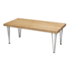 hairpin rustic coffee table, wooden coffee table