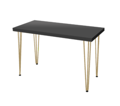 Rectangular Dining Table, Black Dining Table, Rectangular Black Dining Table