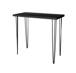 Hairpin Black High Table