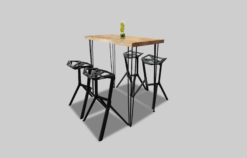 Wooden Rectangular Cocktail Table, Wooden High Table