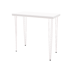 Hairpin White High Table