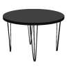 Black Round Dining Table