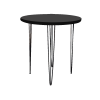 Black Round Cocktail Table