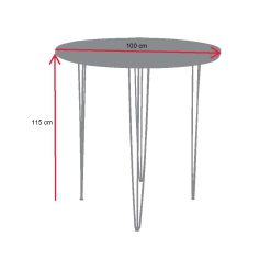 Round High Table, Hairpin High Table