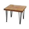 hairpin side table, rustic side table