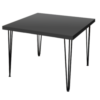 Black Square Dining Table