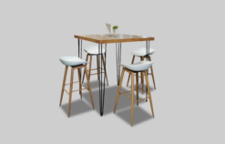 White Bar chair, White Bar Stool, White High Chair, Wooden Type Bar Stool