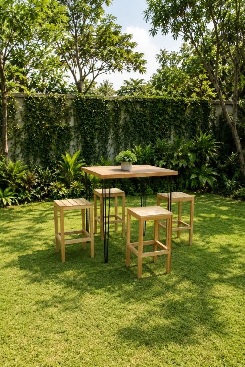 Brant Wooden Bar Stool - Image 3