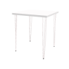 White Hairpin Poseur Table